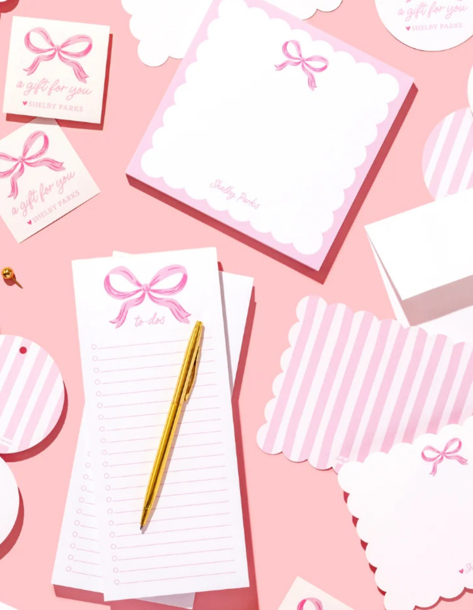 Obsessed 🎀💖
… with the new Joy Creative Shop
X Shelby Parks collab, HOW CUTE!?! Pink plus scallops plus bows plus stripes!?! Yes, please. Ordering now!

Use code NICOLE10 to enjoy 10% off your Joy Creative Shop orders! 🎀
