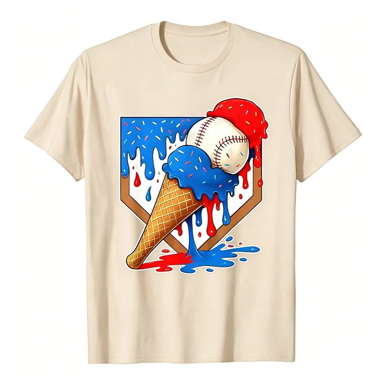 KHONTS Boys Baseball Baseball Boys Youth T-Shirt Crew Neck Summer Short Sleeve Basic Tops,Size 2-... | Walmart (US)
