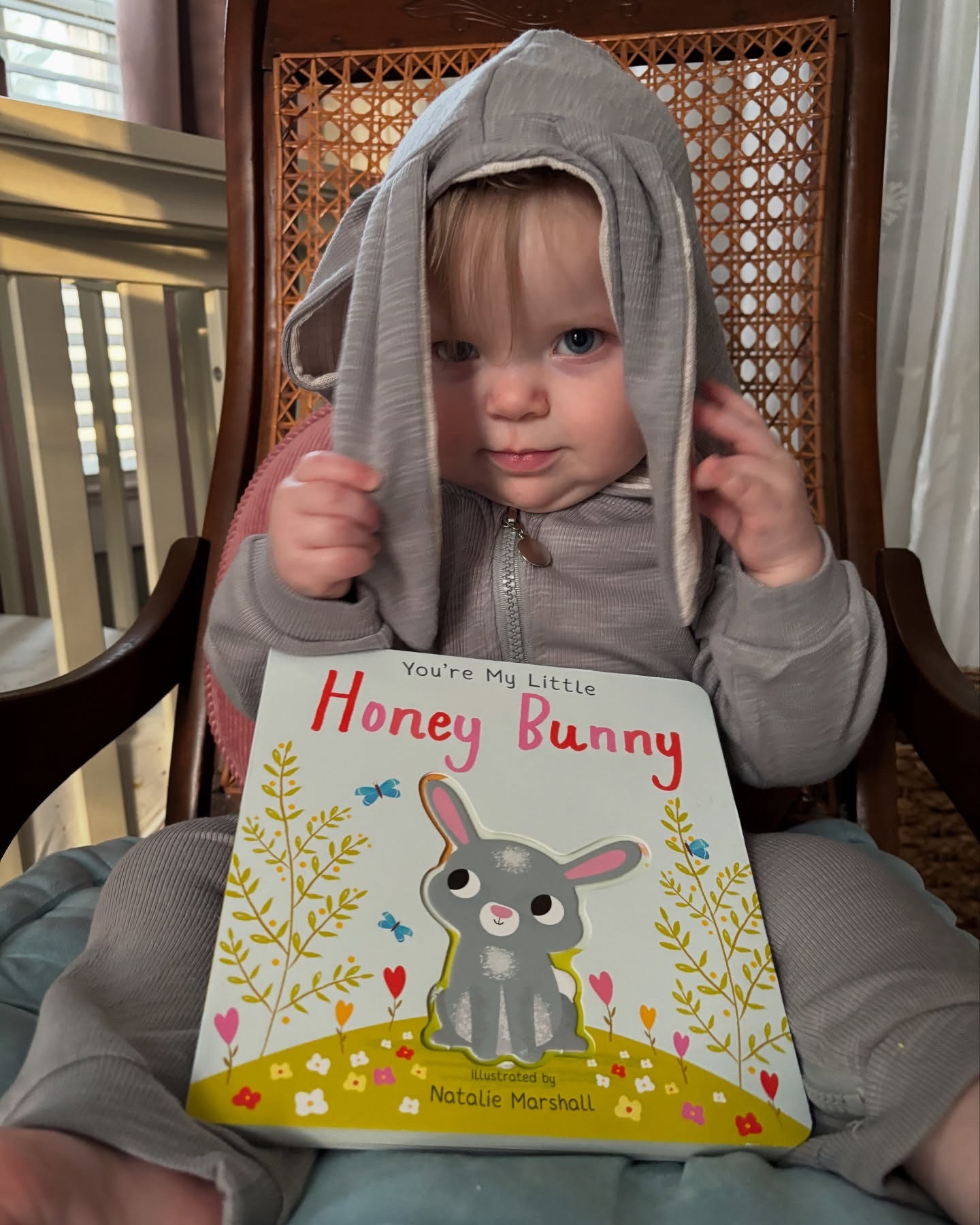 Addison’s #ootd • It will come as no surprise that this girl has a big personality and she’s not afraid to use it! Wearing the cutest bunny onesie from Aunt @haleybugfloyd but deciding she’s not really into hoodies so I had to work for these pictures. Happy Friday! 🐰

#LTKKids #LTKBaby