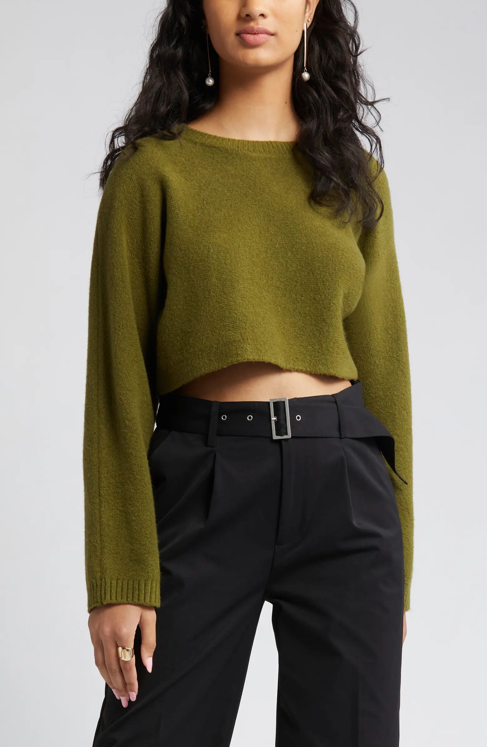 Crewneck Crop Sweater | Nordstrom