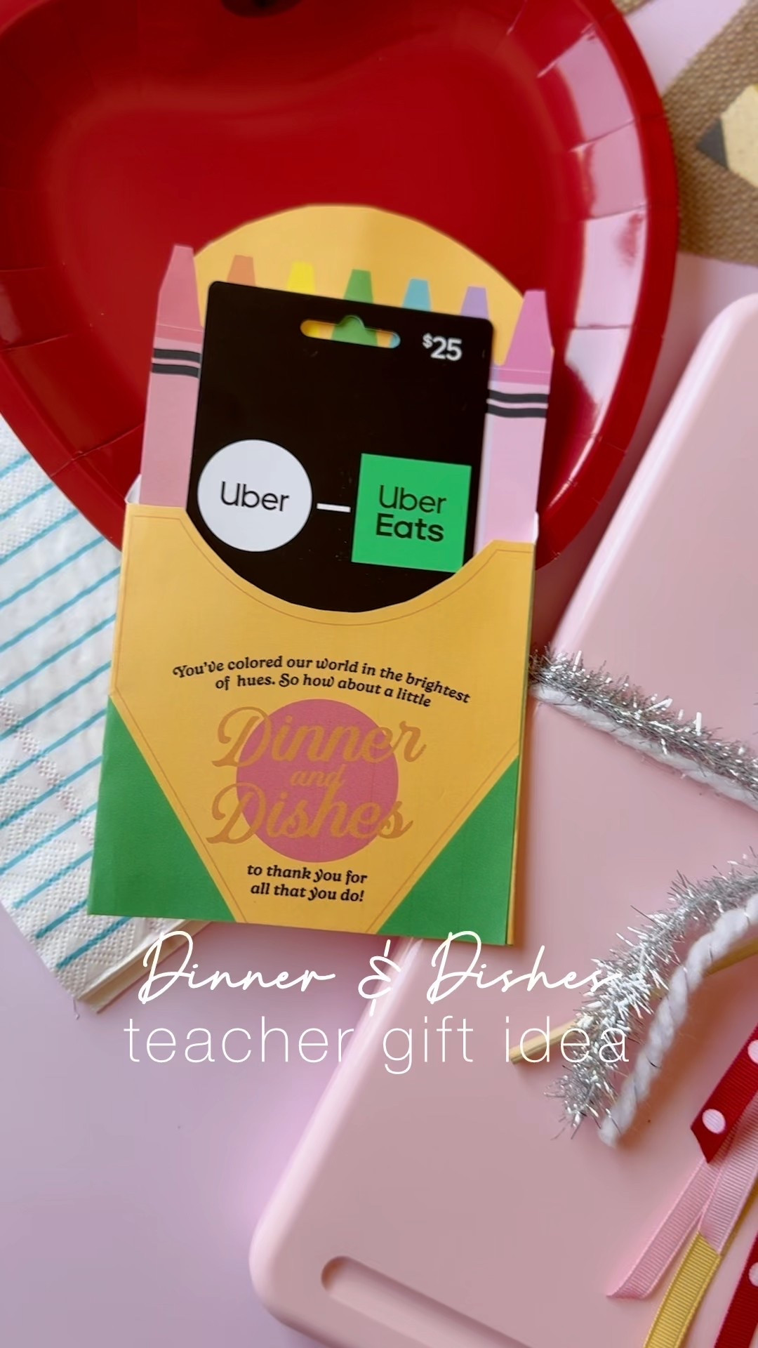 Absolutely love this idea for a Dinner & Dishes themed Teacher Appreciation Gift originally shared by Occasions by Shakira 🥰

There are so many fun ways to dress it up! 

#LTKGiftGuide #LTKKids #LTKSeasonal