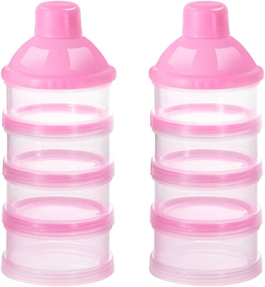Accmor Formula Dispenser On The Go, 4 Compartments Stackable Formula Container for Travel, Baby M... | Amazon (US)
