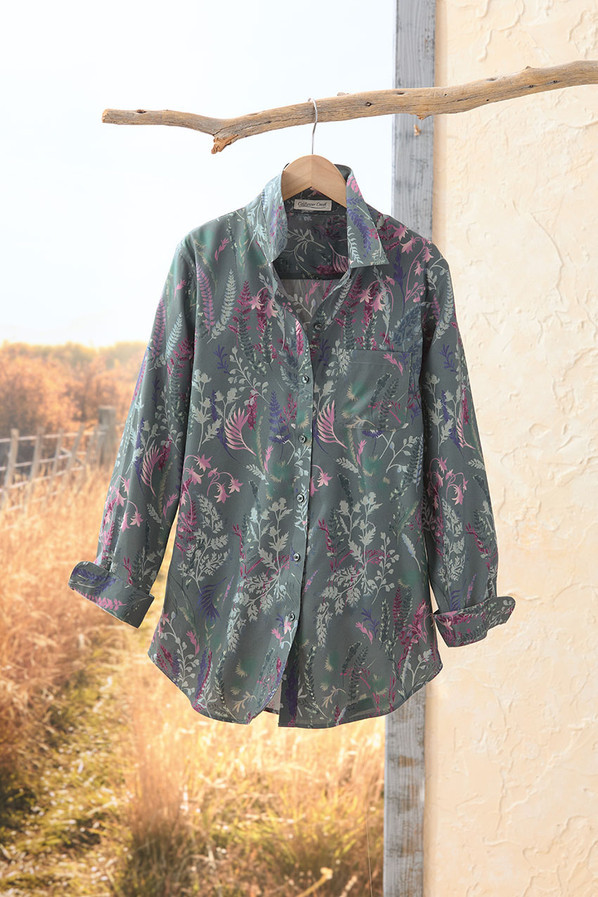 Among the Ferns Anytime No Iron Tunic | Coldwater Creek