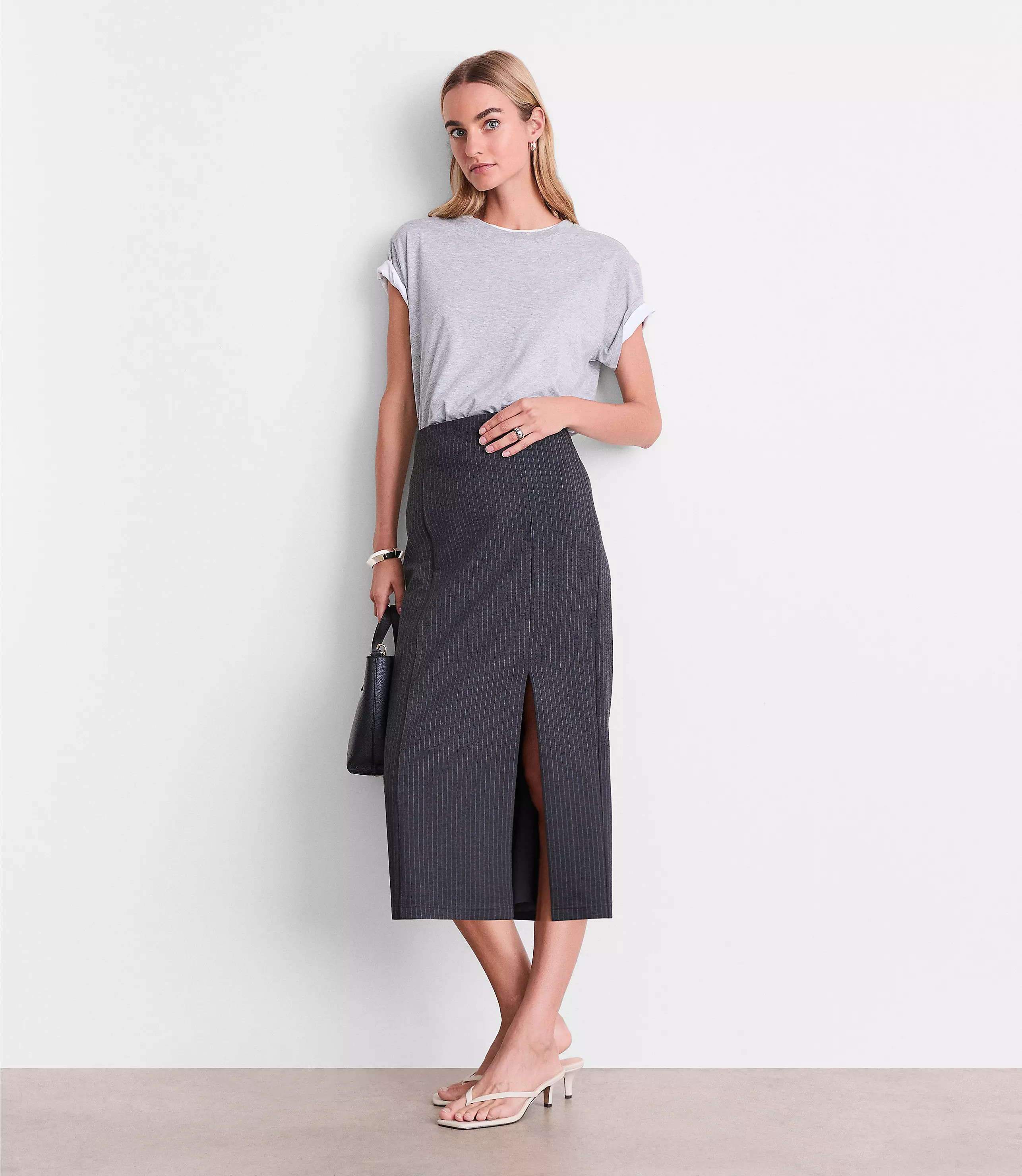 LOFT Versa Relaxed Jersey Crew Tee | LOFT