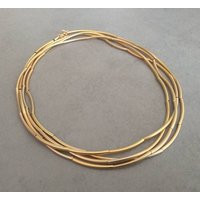 Gold Layered Necklace, Multi-Strand Statement Standard Tube Necklace, Necklace For Women | Etsy (US)