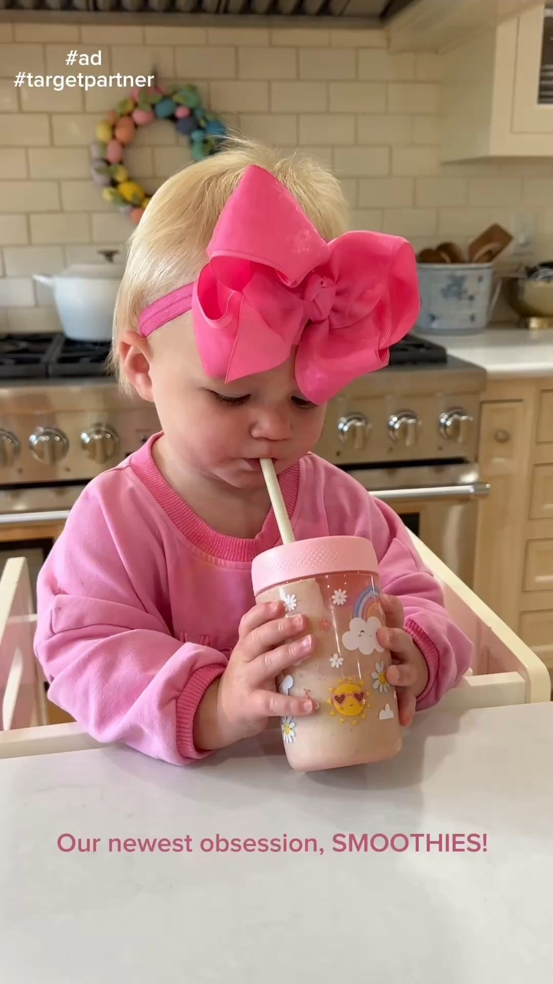 #ad We recently spent a week at the beach and would get smoothies every morning. Margot has been smoothie OBSESSED! I’ve been having fun making her smoothies every day and adding in some extra nutrition like spinach, chia seeds, and our Enfagrow Gentlease powder. I love incorporating the Enfagrow into some of Margot’s favorite foods.I know sometimes tummy troubles can contribute to picky eating with toddlers. Enfagrow  has 29 key nutrients like brain building DHA and a prebiotic fiber blend. It is also made with easy to digest proteins designed to ease fussiness, gas, & crying. We pick up our smoothie ingredients + Enfagrow on our @target runs. * Enfagrow is not a sole source of nutrition, but a complement to a balanced diet. @enfamil #targetpartner #target #enfagrow
