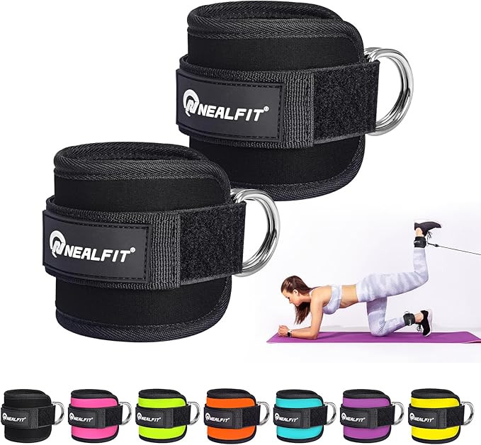 Ankle Strap for Cable Machine, Gym Ankle Cuff for Kickbacks, Leg Extensions, Glute Workouts, Boot... | Amazon (US)