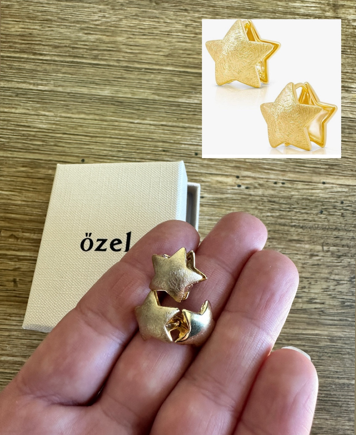 OZEL - Star Earrings - Gold, White Gold Plated

#LTKWorkwear #LTKBeauty #LTKStyleTip