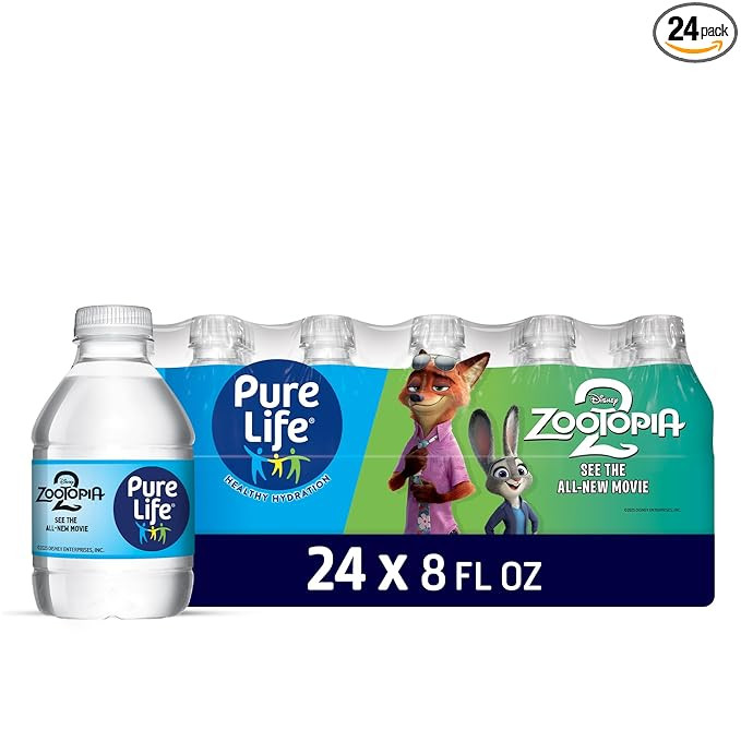 Pure Life Purified Water Bottles, 24 Pack - Still Bottled Water Enhanced with Minerals for a Cris... | Amazon (US)