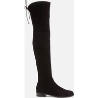 Stuart Weitzman Women's Lowland Suede Over The Knee Flat Boots - Black - UK 3 | Coggles (Global)