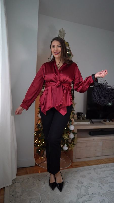 Holiday party outfit ideas with amazon satin top and Abercrombie jeans 

Holiday outfit | holiday party | amazon top | size 10 fashion | size 10 | Tall girl outfit | tall girl fashion | midsize fashion size 10 | midsize | tall fashion | tall women | 

#LTKstyletip #LTKSeasonal #LTKVideo