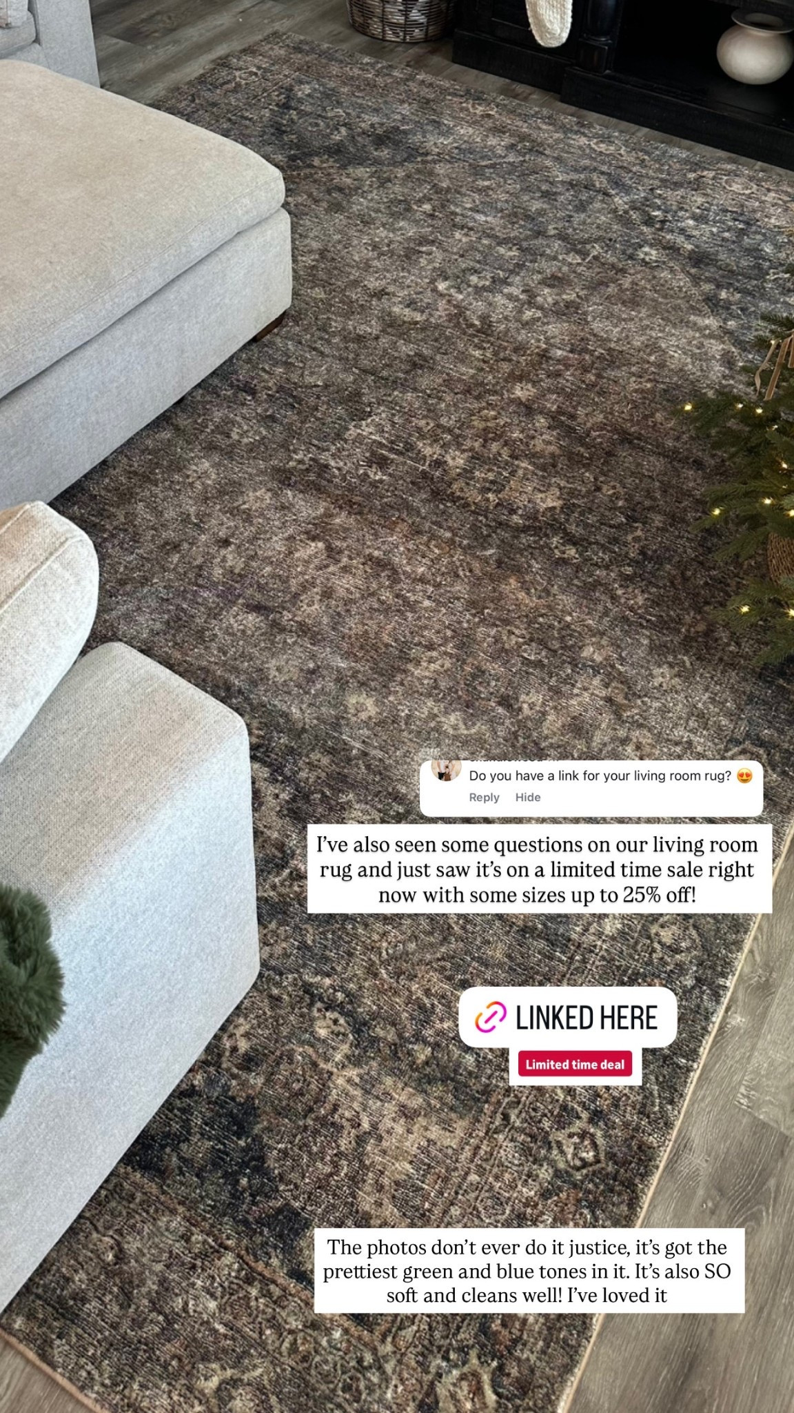 Living room rug on sale! It’s SO soft and has the prettiest tones in it 

#LTKSaleAlert #LTKHoliday #LTKHome