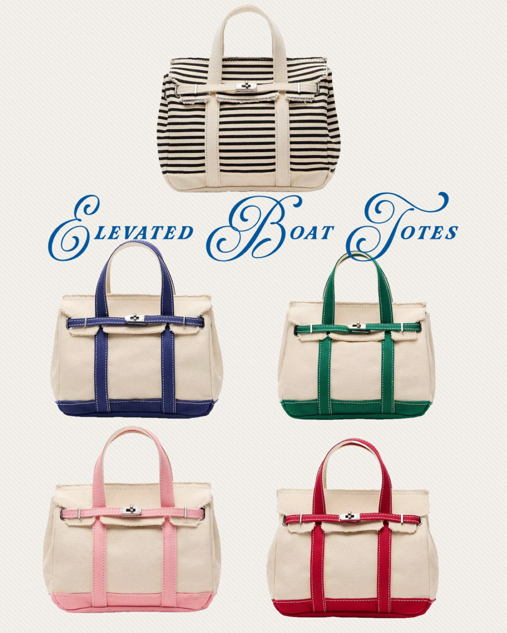 Elevated boat totes! 

#LTKMothersDay #LTKSaleAlert #LTKTravel
