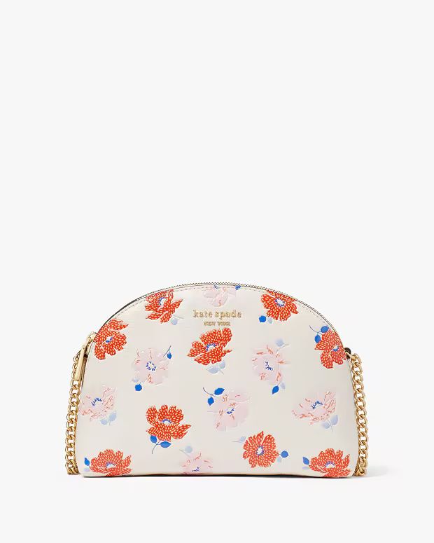 Morgan Dotty Floral Embossed Double-zip Dome Crossbody | Kate Spade (US)