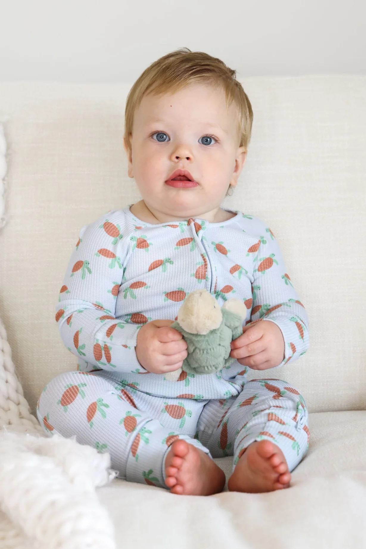 Bamboo Waffle Convertible Zip Romper | Coastal Cruisers | Caden Lane