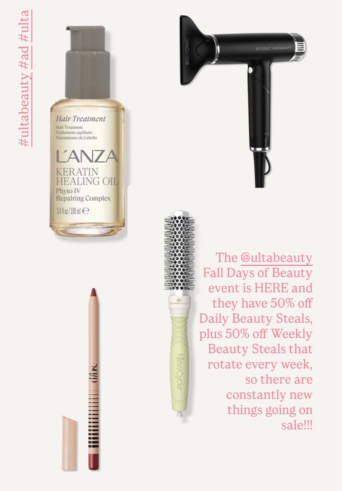 The @ulta @ULTA Beauty  Fall Days of Beauty event is HERE and they have 50% off Daily Beauty Steals, plus 50% off Weekly Beauty Steals that rotate every week, so there are constantly new things going on sale!!! #ultabeauty #ulta #ad
