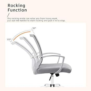 BOSSIN Office Chair Desk Chair Computer Chair Mid Back Swivel Chair Rolling Chair Adjustable Mesh... | Amazon (CA)