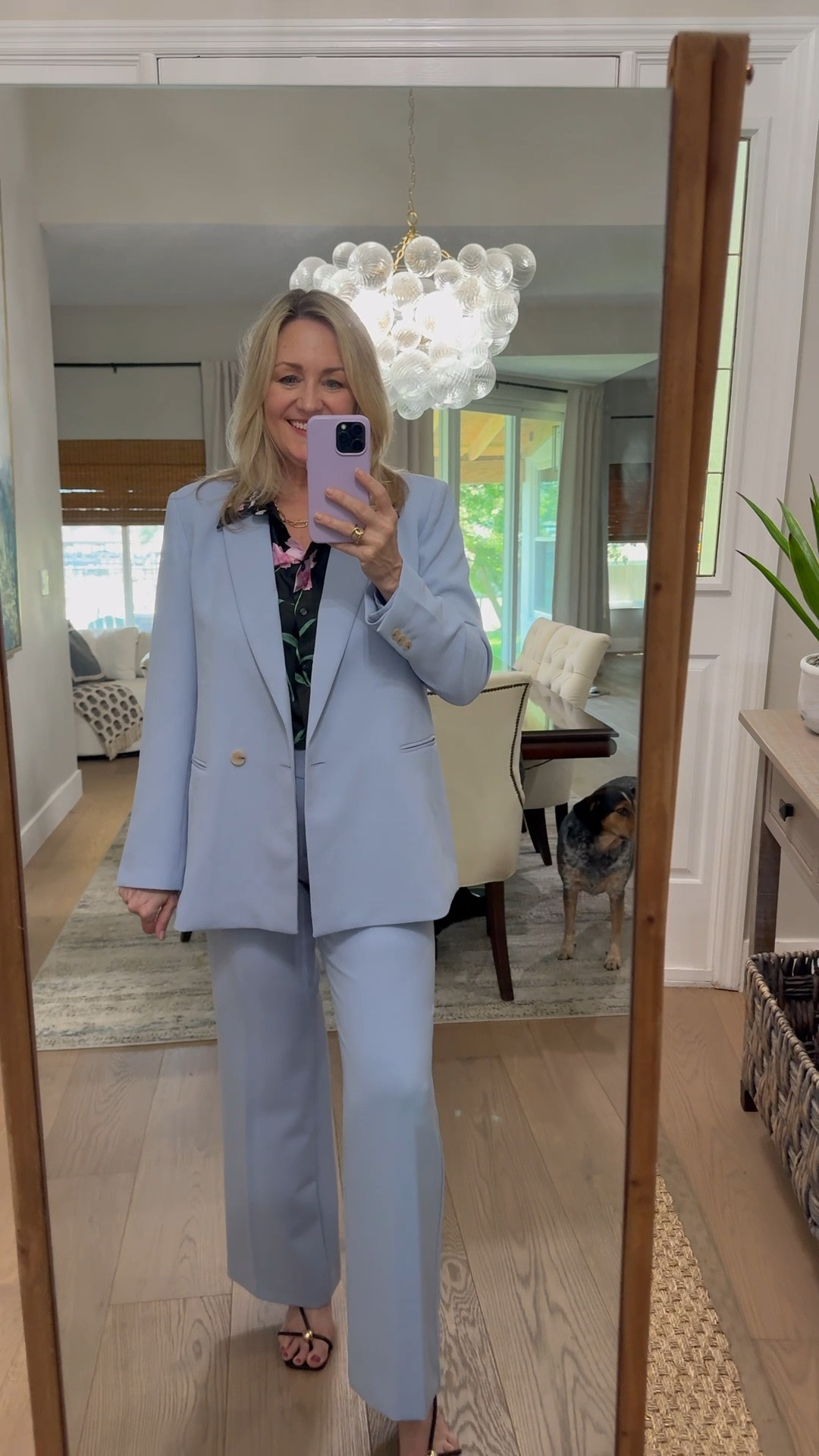 Love the color of this suit!  Spring outfit, work outfit 

#LTKWorkwear #LTKSeasonal #LTKootd