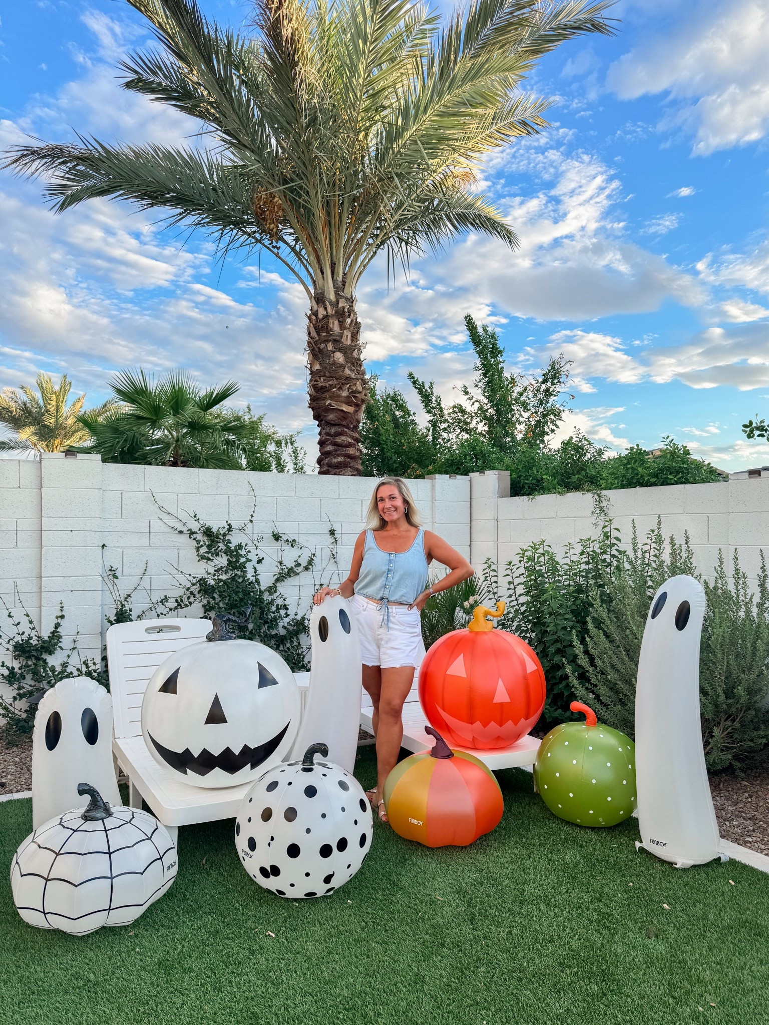 These Halloween inflatables from Funboy are just too good! They inflate in just minutes and they have lights inside with multiple color options. They also float in the pool! Grab them now for Halloween before they sell out! 

#LTKHome #LTKSeasonal