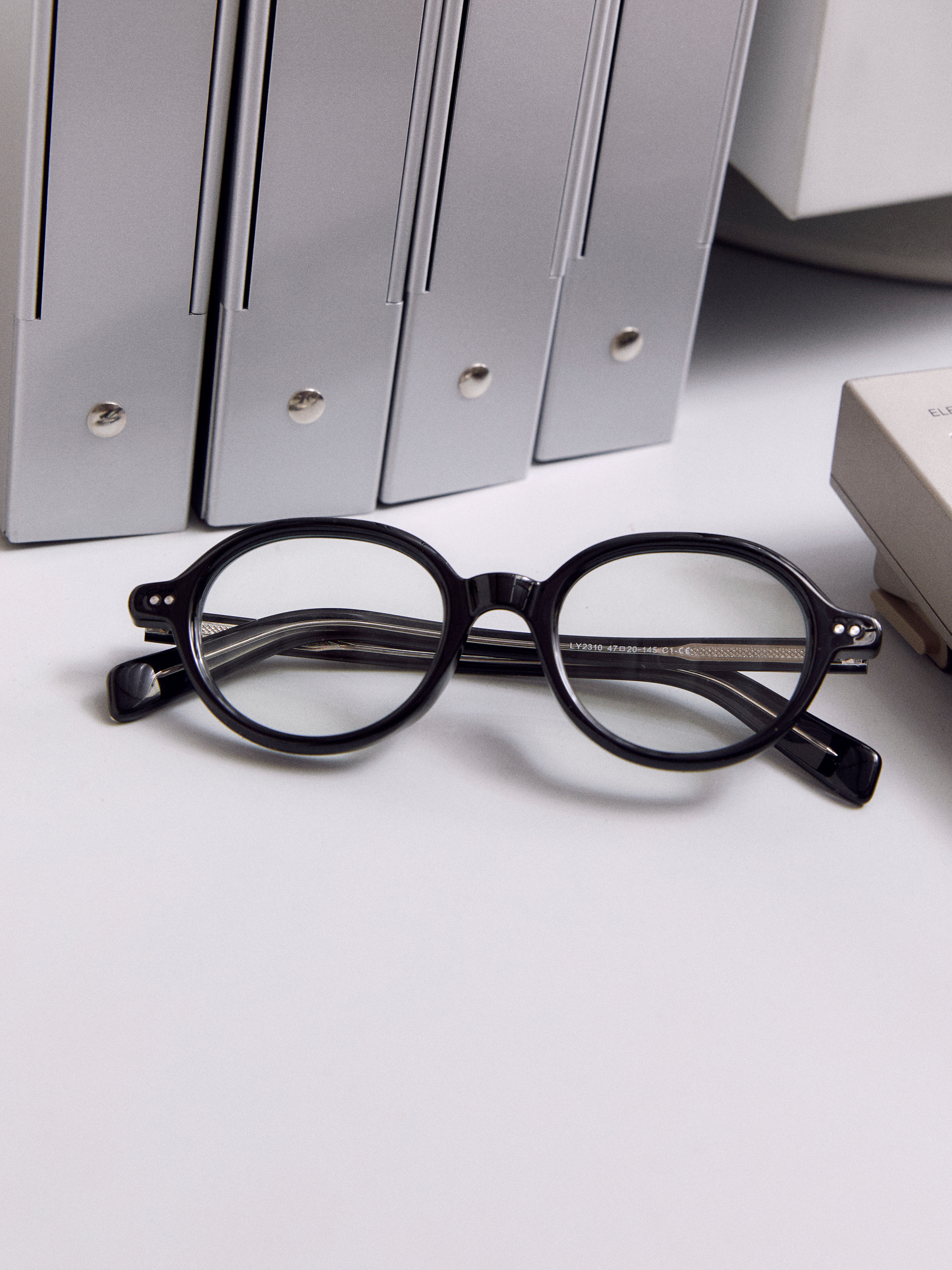 Preppy TR ROUND FRAME GLASSES For School Daily Casual | Cider