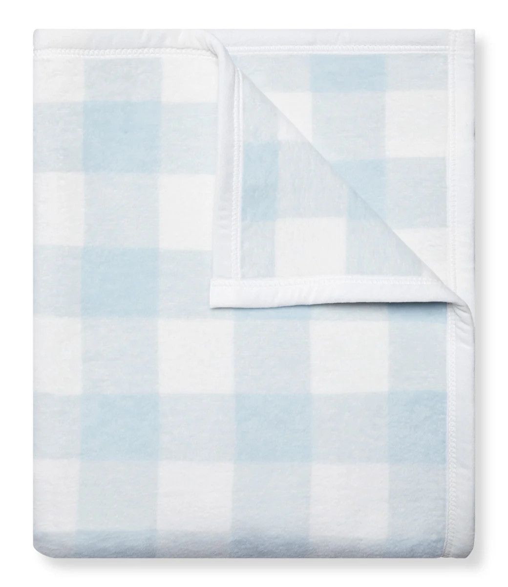 Classic Gingham Sky Blanket | ChappyWrap