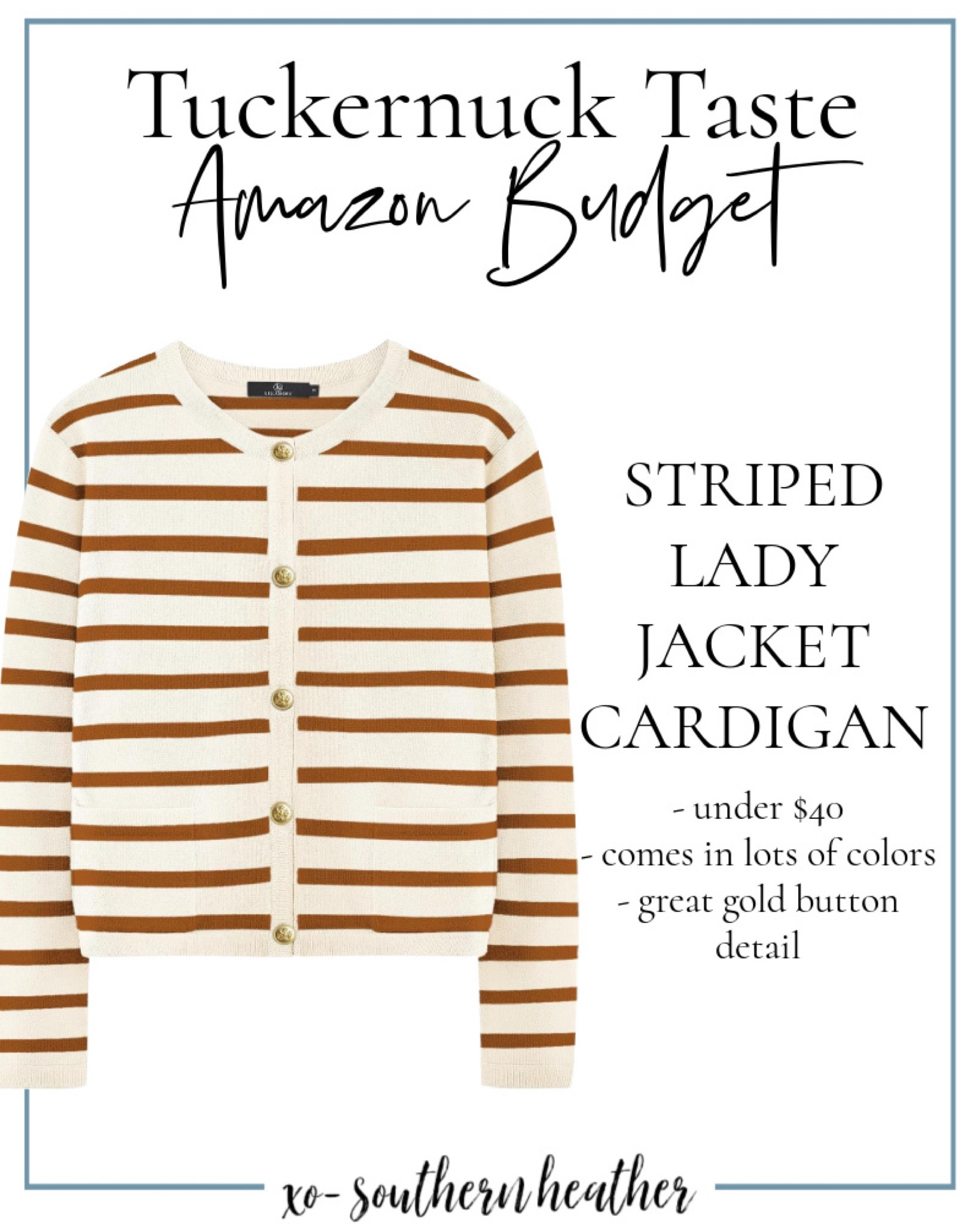 Tuckernuck taste… amazon budget! 

#LTKMostLoved #LTKstyletip