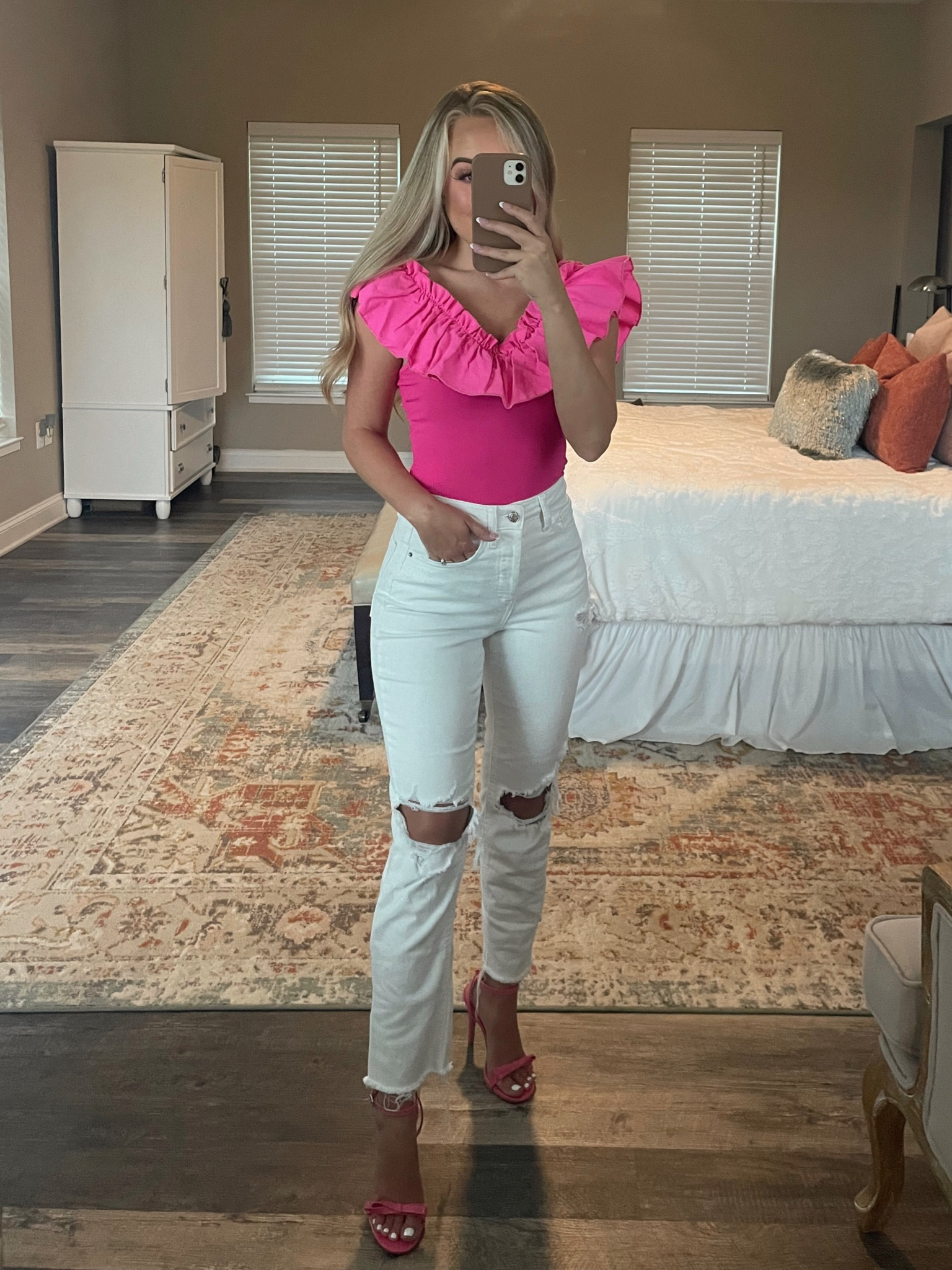 Cutest ruffle Amazon top - wearing size XS and comes in multiple colors!

#barbie #amazonfashion #amazon #barbiegirl #pinktop #pink #ruffles #pinkheels 

#LTKstyletip #LTKunder50 #LTKFind