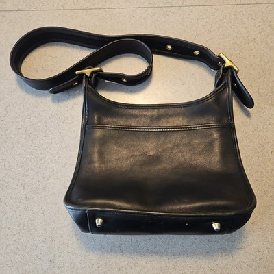 Vintage 90s Black Leather & Brass COACH Janice Legacy Handbag Purse 9966 | eBay US