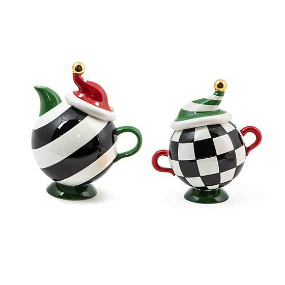 Granny Kitsch Tipsy Creamer & Sugar Set | MacKenzie-Childs