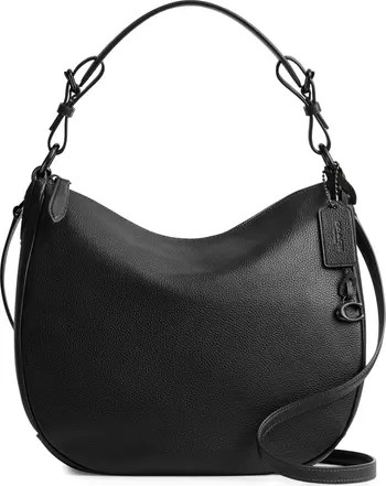 Polished Pebble Leather Shoulder Bag | Nordstrom