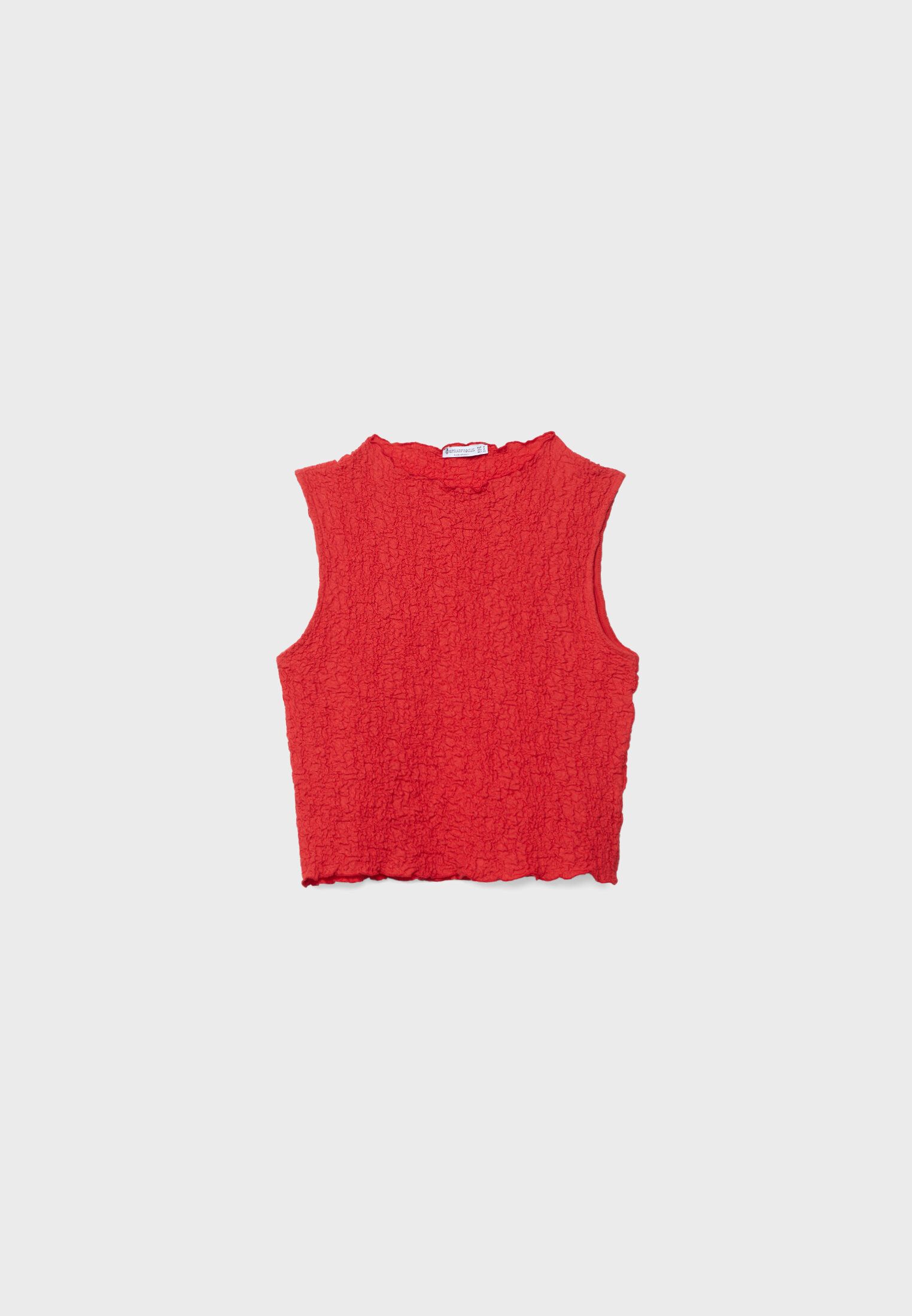 Textured top - Women's fashion | Stradivarius United Kingdom | Stradivarius (UK)