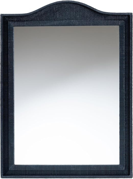Bali & pari Lailan Woven Grasscloth Mirror, Rectangle, Navy Blue | Amazon (US)