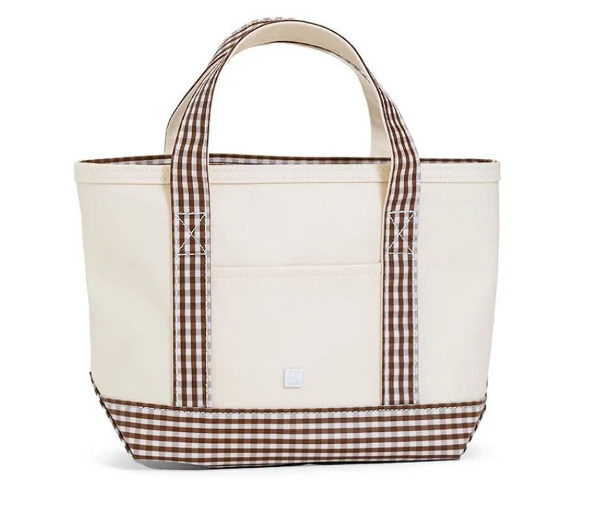 Coco Gingham Trim Mini Tote | Morrow and Main