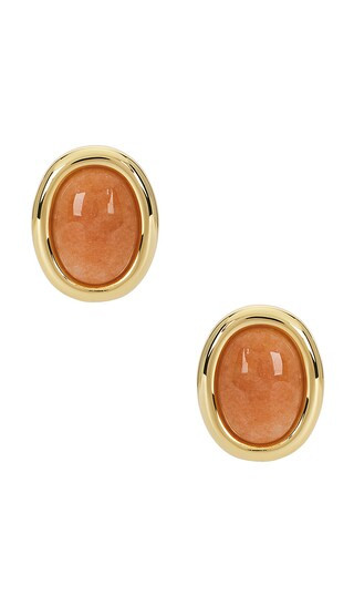 Sunset Stone Studs in Red & Gold | Revolve Clothing (Global)