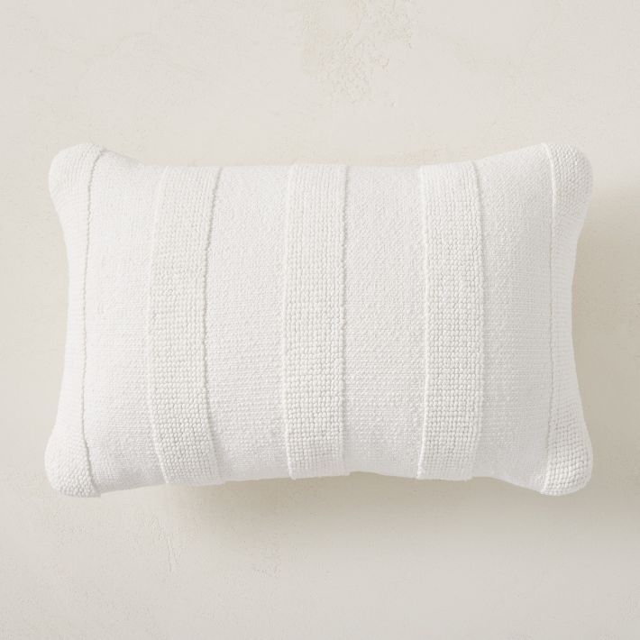 Tufted Stripe Indoor/Outdoor Pillow | West Elm (US)