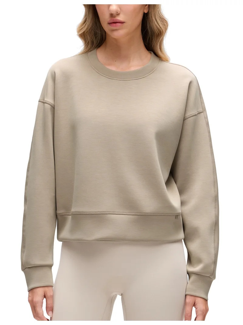 CRZ YOGA SoftAura Pullover Sweatshirt for Women Crewneck Workout Casual Sweat Shirts | Walmart (US)