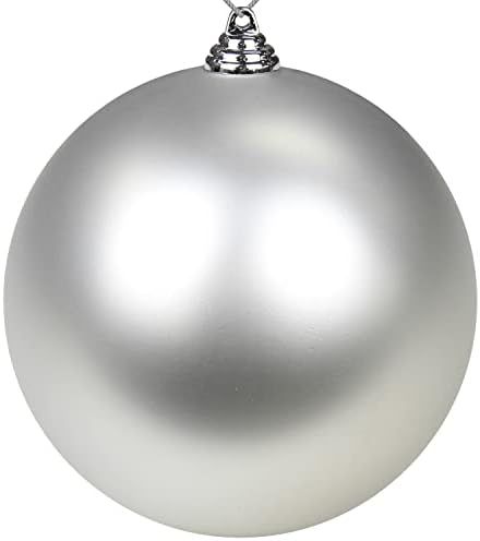 Christmas Ornaments Balls 7.08in Large Christmas Decorations Xmas Tree Shatterproof Big Silver Chris | Amazon (US)