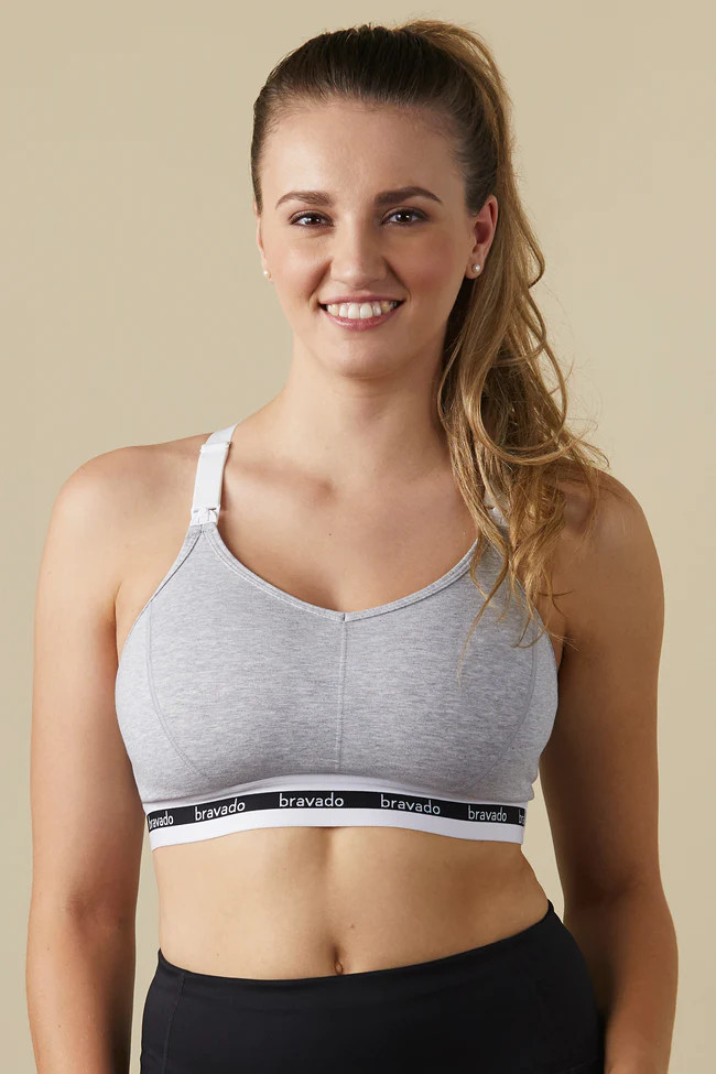 Heather Grey Bravado Designs Original Full Cup Nursing Bra | PinkBlush Maternity