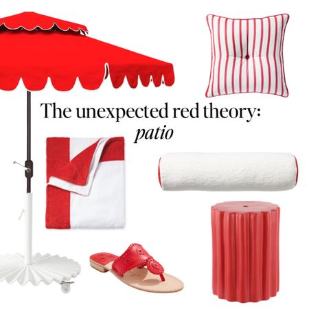 The unexpected red theory but make it for the patio. 

Oh and that sexy Business & Pleasure clamshell base for $100 off at the Serena & Lily Stockroom Sale and Jack Rogers under $80? Yes, please. 

oastal finds, chinoiserie, blue and white, neiman marcus, nordstrom, belk, modern, bold, pop of color, anthro, anthropologie, home goods, marshalls, bloomingdales, serena lily, tabletop, table setting, set the table, summer decor, entertaining inspo, weekend sale, studio mcgee x target new arrivals, coming soon, new collection, fall collection, console table, bedroom furniture, dining chair, counter stools, end table, side table, nightstands, framed art, art, wall decor, rugs, area rugs, target finds, target deal days, outdoor decor, patio, porch decor, sale alert, pool decor, tj maxx, pillows, throw pillow, outdoor entertaining, patio inspo, outdoor furniture, coastal grandmother, amazon home, world market, ballard designs, opalhouse, wayfair finds, high end look for less, studio mcgee, target home, boho, modern coastal, grandmillenial, hearth and hand. Pb, pottery barn, crate and barrel, cane furniture, rattan, wicker


#LTKSeasonal #LTKhome #LTKfindsunder100