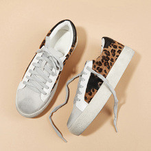 Leopard Print Lace-up Sneakers | ROMWE
