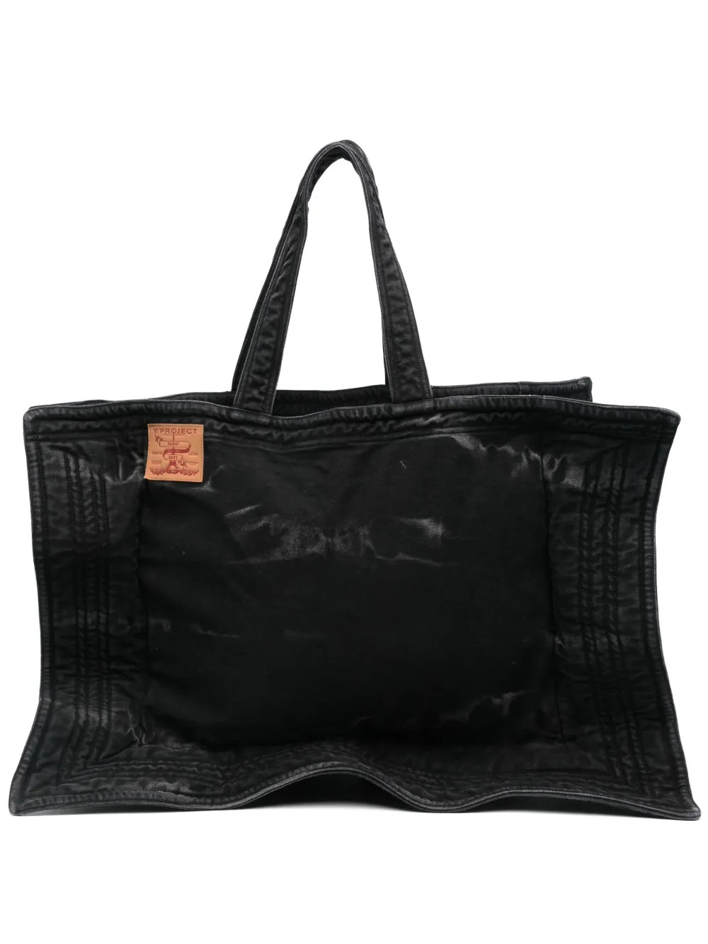 Y/Project Maxi Wire Cabas Tote Bag | Black | FARFETCH | Farfetch Global