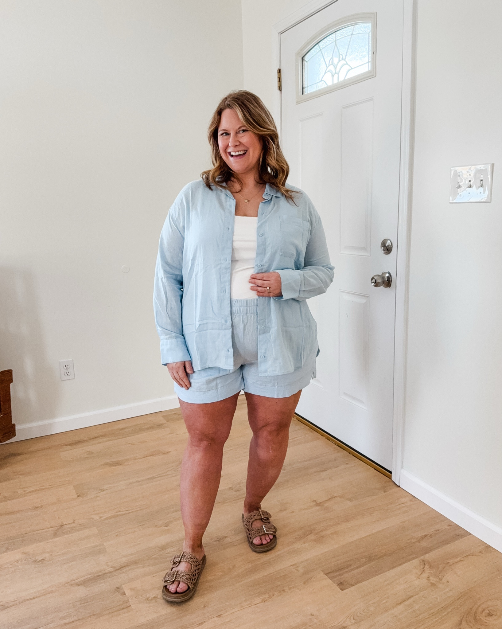 Loving these Old Navy finds!! All bump friendly!!

Sizing:
Maternity barrel jeans - 14 (I usually wear a 14 petite in these while not pregnant and linked those too)
Cape Cod sweatshirt - XL 
Linen shorts - XL
Tank - XL
Linen button down - L
Denim button down - XL 
Dress - XL petite
Linen pants - XL (petite friendly in the regular length)
Tunic sweatshirt - XL 

#LTKSeasonal #LTKBump #LTKMidsize