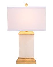 23in Delilah Alabaster Table Lamp | Marshalls