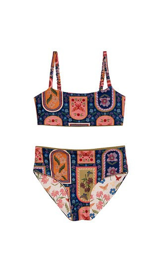 Agua Bendita Sky Fiore Bikini Set in Black,Brown. - size 6 | Revolve Clothing (Global)