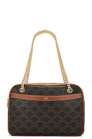 Celine Triomphe Slide Chain Shoulder Bag | FWRD 