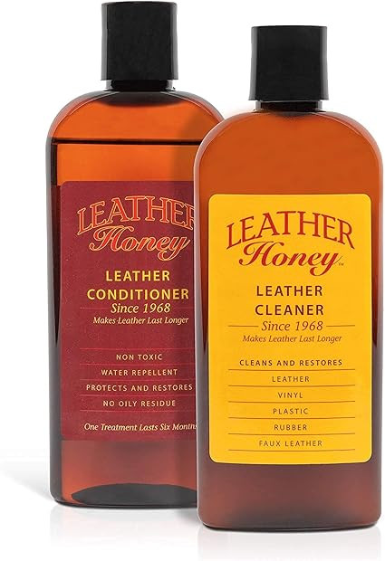 Leather Honey Complete Leather Care Kit Including 8 oz Cleaner and 8 oz Conditioner for use on Le... | Amazon (US)