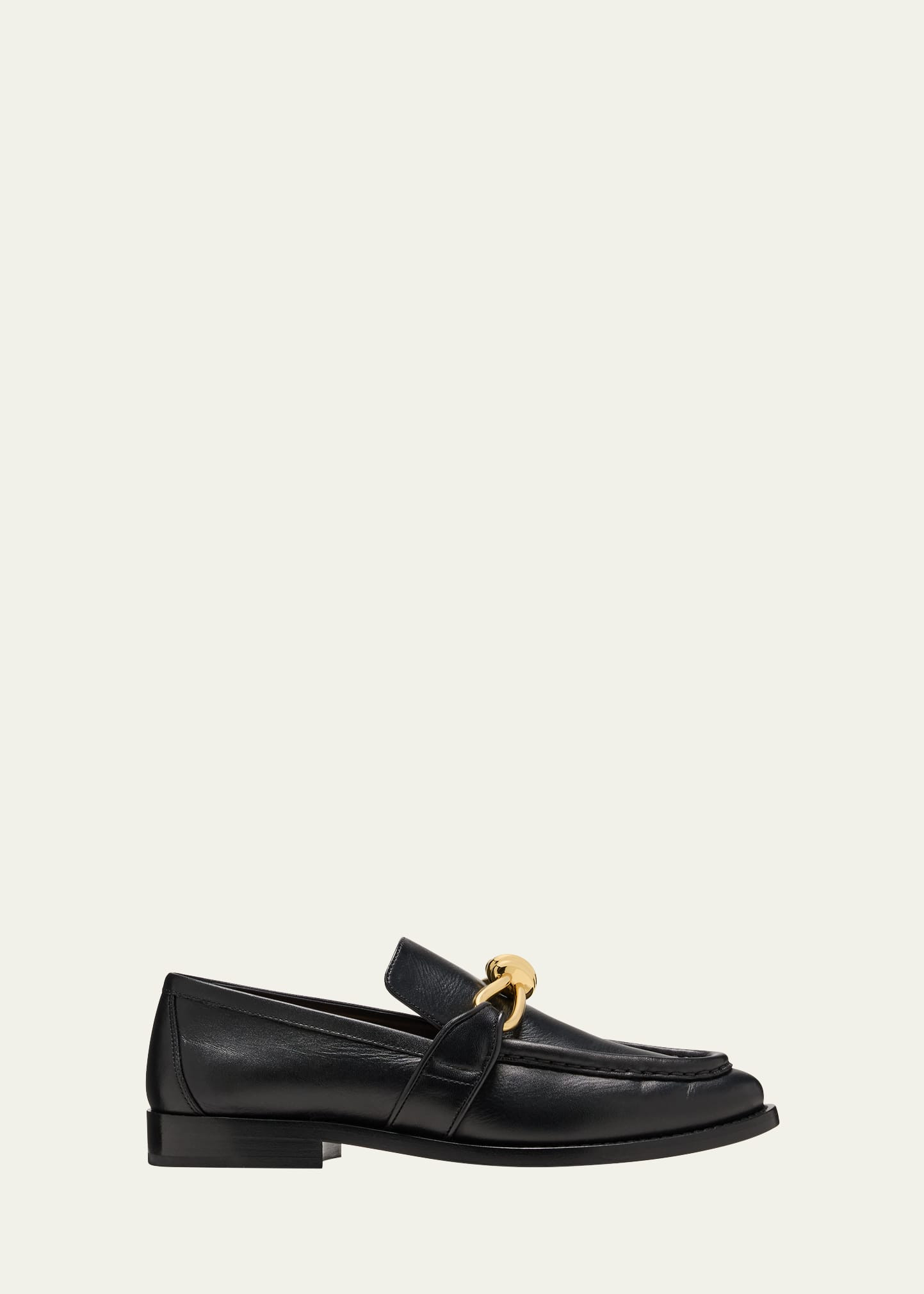 Bottega Veneta Astaire Metallic Knot Leather Loafers | Bergdorf Goodman