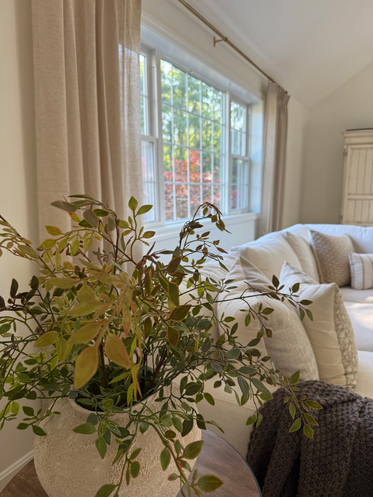 These are one of my all-time favorite stems that look beautiful all throughout the year. I really love the lighter green leaves, but I also have a lot of variation to make them look more realistic. This color green goes perfect in my home and the price is just right!

#LTKHome