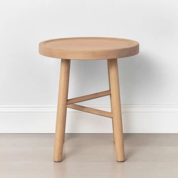 Shaker Accent Table or Stool Natural - Hearth &#38; Hand&#8482; with Magnolia | Target