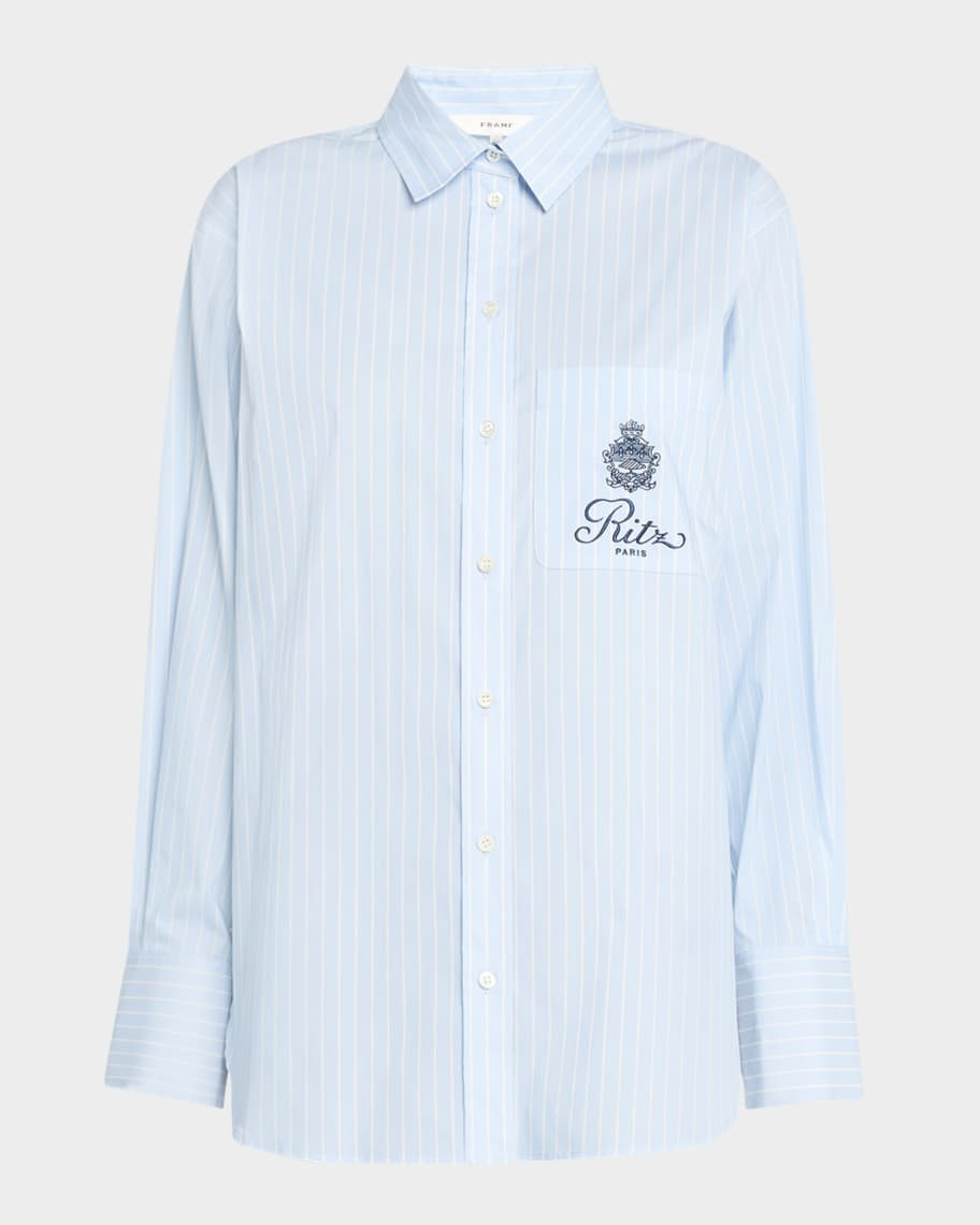 FRAME FRAME x Ritz Paris Oversized Pocket Shirt | Neiman Marcus